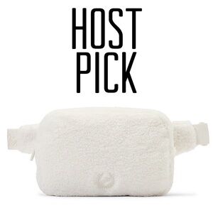 PINK Victoria's Secret White Fuzzy Bag